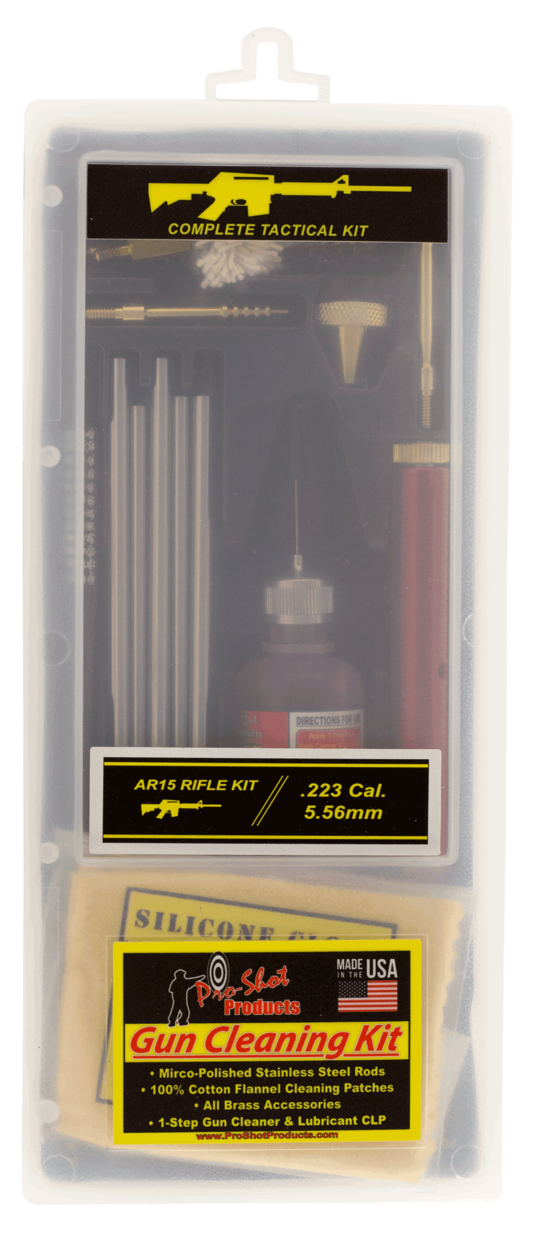 Pro-Shot AR223KIT Tactical Classic Box Kit Multi-Caliber AR Rifle/Black Plastic Case Pro-Shot AR223KIT Tactical Classic Box Kit Multi-Caliber AR Rifle/Black Plastic Case