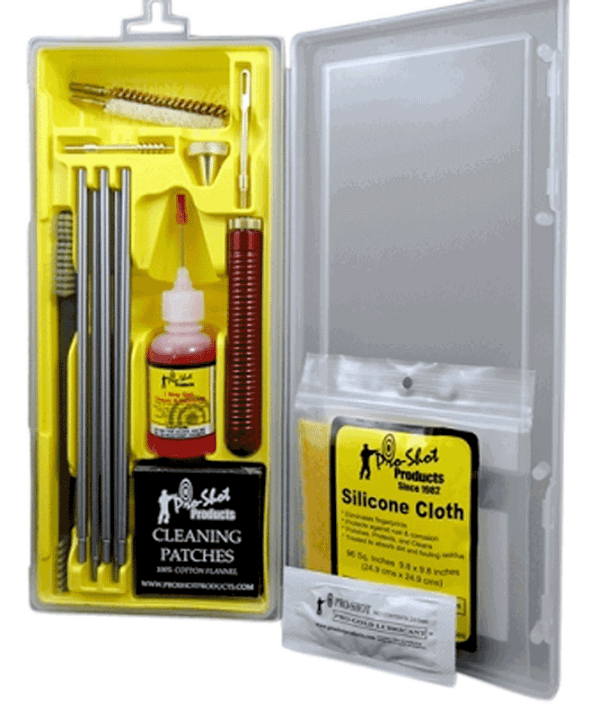Pro-Shot R22KIT Classic Box Kit .22 Cal Rifle/Yellow Plastic Case Pro-Shot R22KIT Classic Box Kit .22 Cal Rifle/Yellow Plastic Case