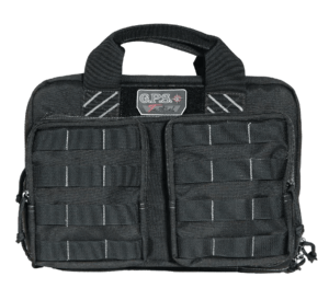 GPS Bags T1311PCB Tactical Quad +2 Black 1000D Polyester with YKK Lockable Zippers 8 Mag Pockets 2 Ammo Front Pockets Visual ID Storage System & Holds Up To 6 Handguns GPS Bags T1311PCB Tactical Quad +2 Black 1000D Polyester with YKK Lockable Zippers 8 Mag Pockets 2 Ammo Front Pockets Visual ID Storage System & Holds Up To 6 Handguns