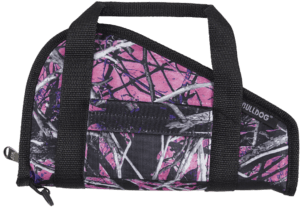 Bulldog BD600MDG Pistol Rug 12″ Water-Resistant Muddy Girl Camo Nylon Case & Black Trim