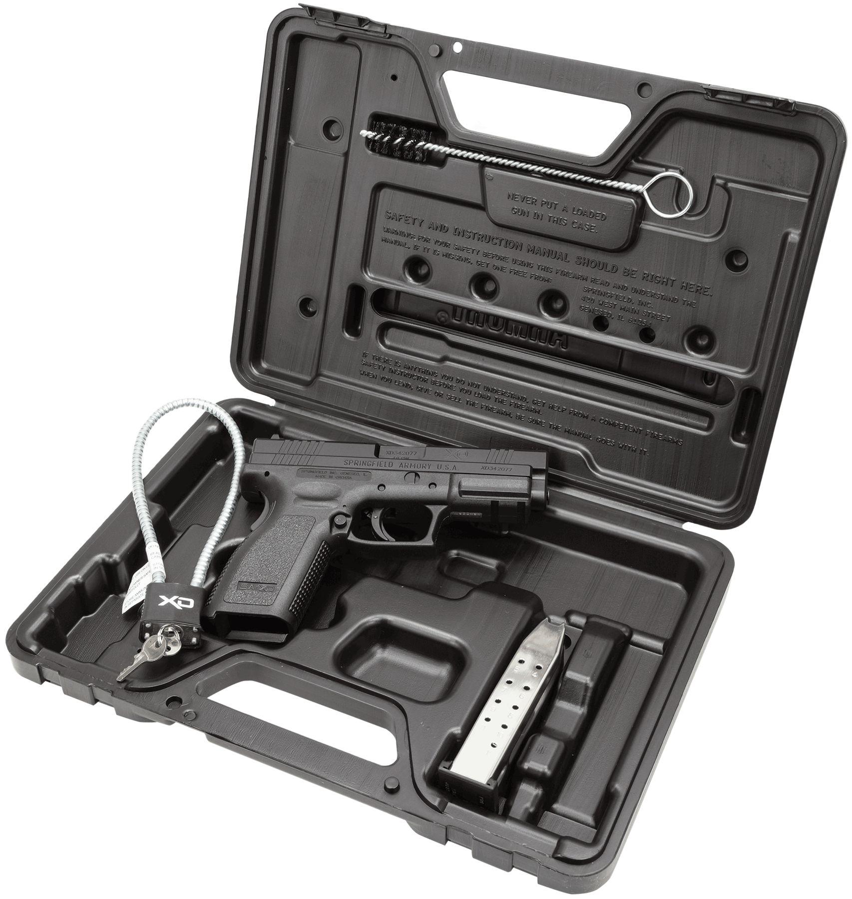 Springfield Armory XD9611CA XD Service *CA Compliant 45 ACP 10+1 4" Barrel Black Polymer Frame w/Picatinny Acc. Rail Serrated Black Melonite Steel Slide Polymer Grip - Image 3