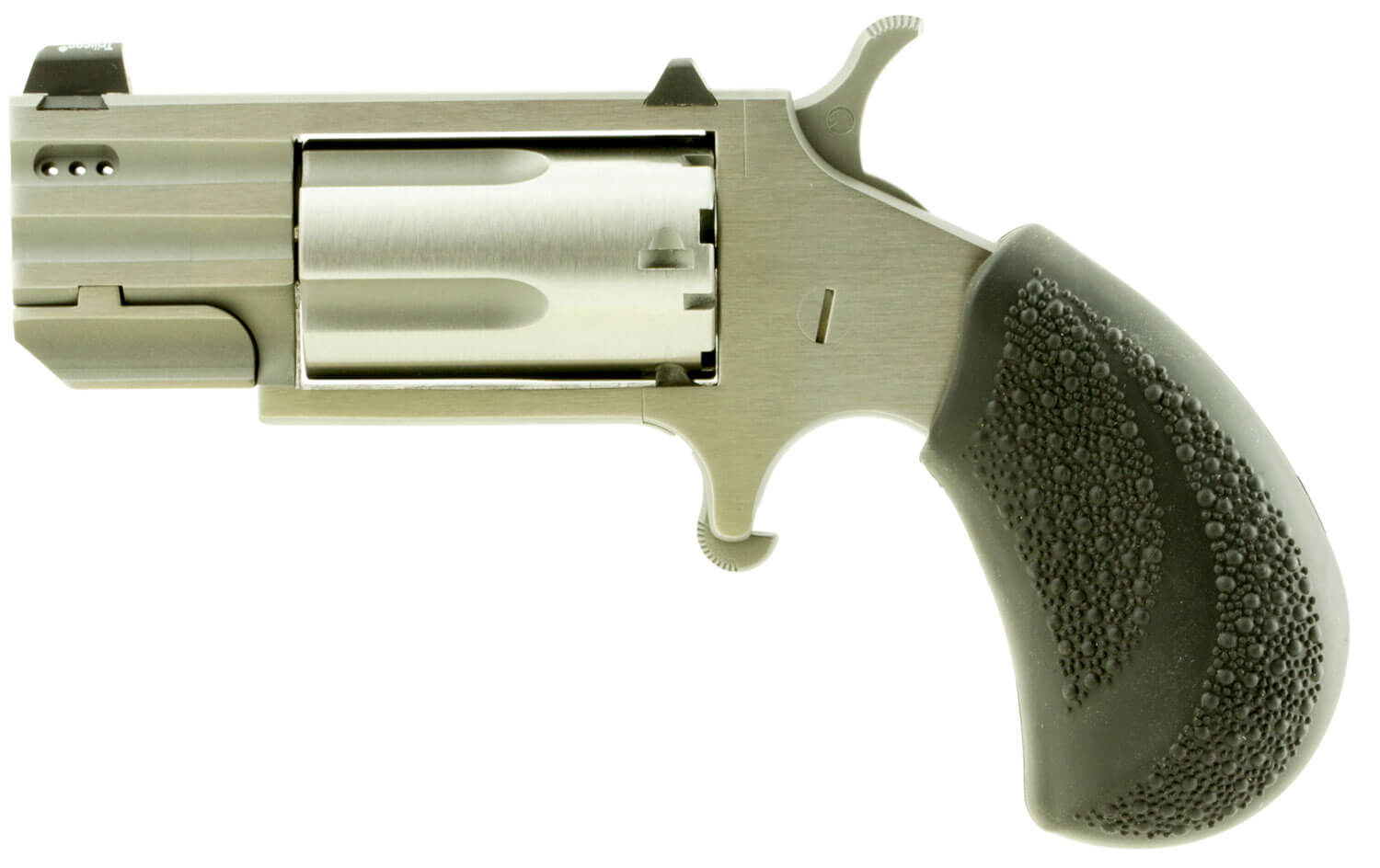 North American Arms PUGDP Pug 22 WMR Caliber with 1″ Ported Barrel 5rd Capacity Cylinder Overall Stainless Steel Finish Black Polymer Grip & XS White Dot Sight North American Arms PUGDP Pug 22 WMR Caliber with 1″ Ported Barrel 5rd Capacity Cylinder Overall Stainless Steel Finish Black Polymer Grip & XS White Dot Sight