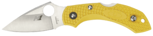 Spyderco C28SYL2 Dragonfly 2 Salt 2.25″ Folding Clip Point Serrated H1 Steel Blade Yellow Bi-Directional Texturing FRN Handle Includes Pocket Clip Spyderco C28SYL2 Dragonfly 2 Salt 2.25″ Folding Clip Point Serrated H1 Steel Blade Yellow Bi-Directional Texturing FRN Handle Includes Pocket Clip
