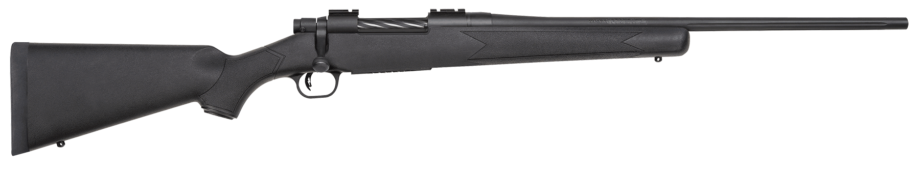 Mossberg 27877 Patriot 25-06 Rem 5+1 22" Fluted Barrel w/Recessed Match Crown Matte Blued Metal Finish Spiral-Fluted Bolt Synthetic Stock Drop Box Magazine Adjustable LBA Trigger