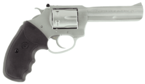 Charter Arms 72242 Pathfinder Target 22 LR 8rd Shot 4.20″ Stainless Anodized Anodized Aluminum Frame Stainless Cylinder Black Finger Grooved Rubber Grips