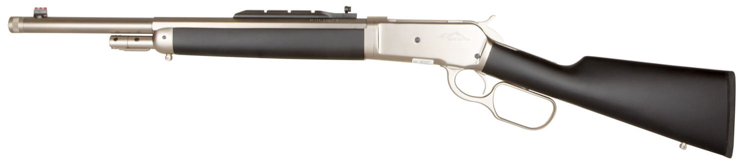 Taylors & Company 220090 1886 Ridge Runner Take Down 45-70 Gov Caliber with 4+1 Capacity 18.50″ Barrel Matte Chrome Metal Finish & SoftTouch Black Synthetic Stock Right Hand (Full Size) Taylors & Company 220090 1886 Ridge Runner Take Down 45-70 Gov Caliber with 4+1 Capacity 18.50″ Barrel Matte Chrome Metal Finish & SoftTouch Black Synthetic Stock Right Hand (Full Size)