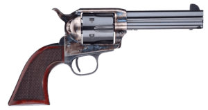 Taylors & Company 556201DE Short Stroke Smoke Wagon 45 Colt (LC) Caliber with 4.75″ Blued Finish Barrel 6rd Capacity Blued Finish Cylinder Color Case Hardened Finish Steel Frame Checkered Walnut Navy Size Grip & Overall Taylor Polish Taylors & Company 556201DE Short Stroke Smoke Wagon 45 Colt (LC) Caliber with 4.75″ Blued Finish Barrel 6rd Capacity Blued Finish Cylinder Color Case Hardened Finish Steel Frame Checkered Walnut Navy Size Grip & Overall Taylor Polish
