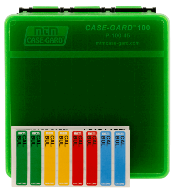 MTM Case-Gard P1004516T Case-Gard P-100 45 ACP – 10mm Auto Green Plastic 100rd