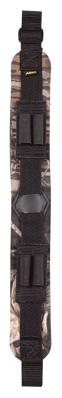 Allen 8103 Yukon Sling made of Mossy Oak Break-Up Country Neoprene with 20.10″ OAL Adjustable Design & 4 Cartridge Loops for Rifles