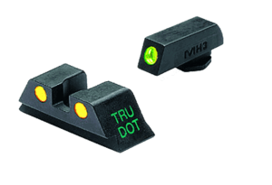 Meprolight USA 102243201 Tru-Dot Green Fixed Green Tritium Front/ Yellow Tritium Rear/Black Frame Compatible w/Glock 9mm Luger/40 S&W/357 Sig/.45 GAP Front Post/Rear Dovetail Mount Meprolight USA 102243201 Tru-Dot Green Fixed Green Tritium Front/ Yellow Tritium Rear/Black Frame Compatible w/Glock 9mm Luger/40 S&W/357 Sig/.45 GAP Front Post/Rear Dovetail Mount