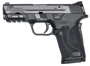 Smith & Wesson 12437 M&P Shield EZ M2.0 Micro-Compact Frame 9mm Luger 8+1  3.67″ Black Armornite Steel Barrel & Serrated Slide  Matte Black Polymer Frame w/Picatinny Rail  Grip Safety
