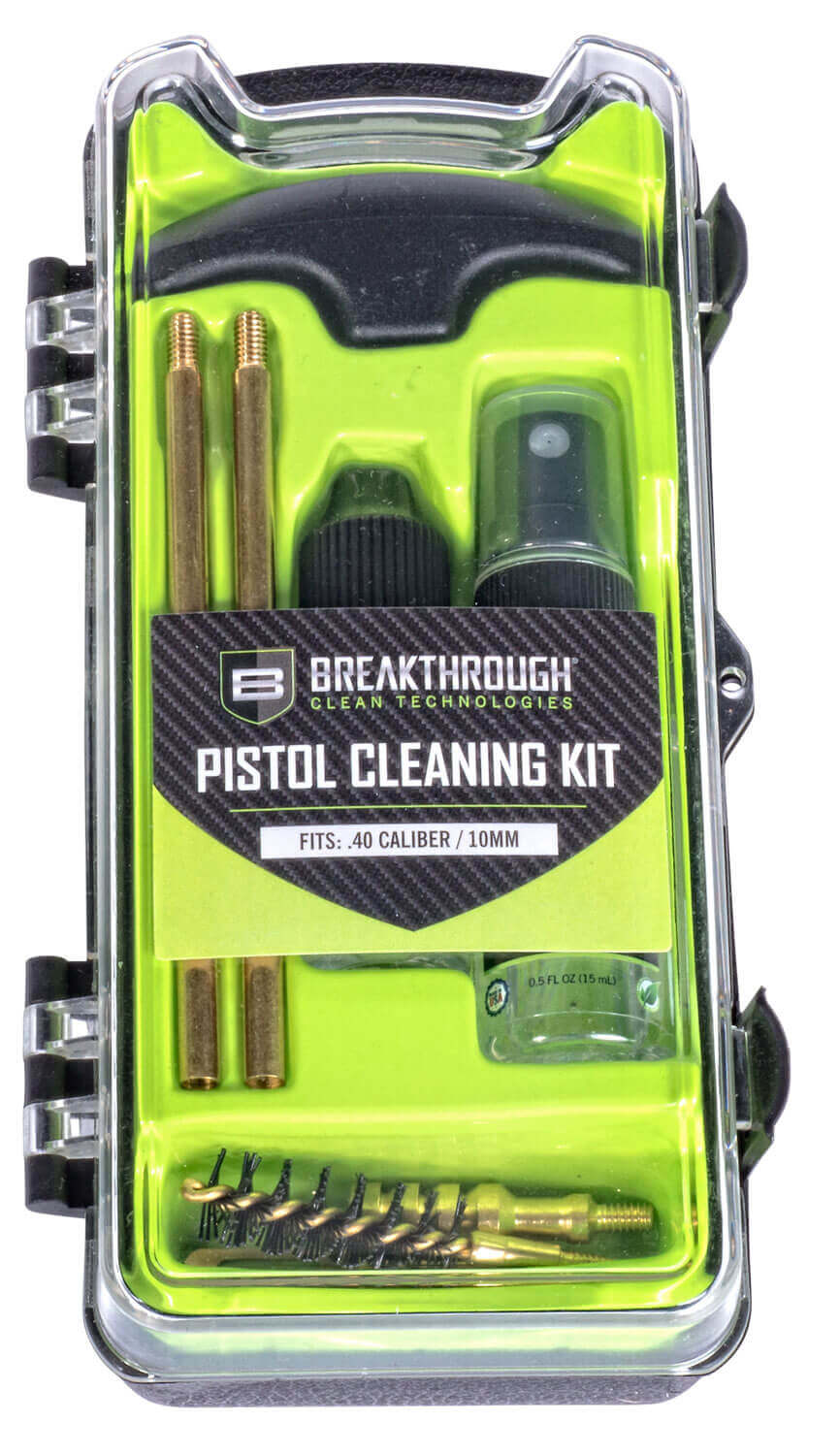 Breakthrough Clean BTECC40 Vision Series Cleaning Kit 40 Cal & 10mm Pistol/10 Pieces Multi-Color - Image 3
