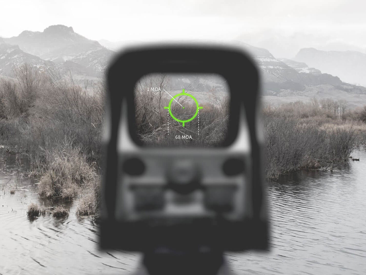 Eotech EXPS20GRN EXPS Matte Black 1 x 1.20" x 0.85" 1 MOA Green Dot/68 MOA Ring