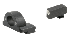 AmeriGlo GL5125 Ghost Ring Sight Set for Glock  Black | Green Tritium with White Outline Front Sight Green Tritium Rear Sight