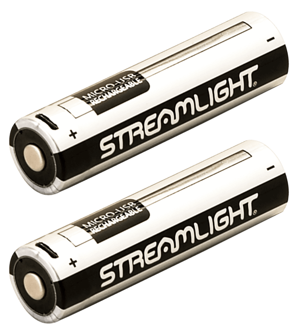 Streamlight 22102 SL-B26  Silver/Black 2 600 mAh Fits PolyTac X USB/ProTac X 90 X USB (2) Single Pack