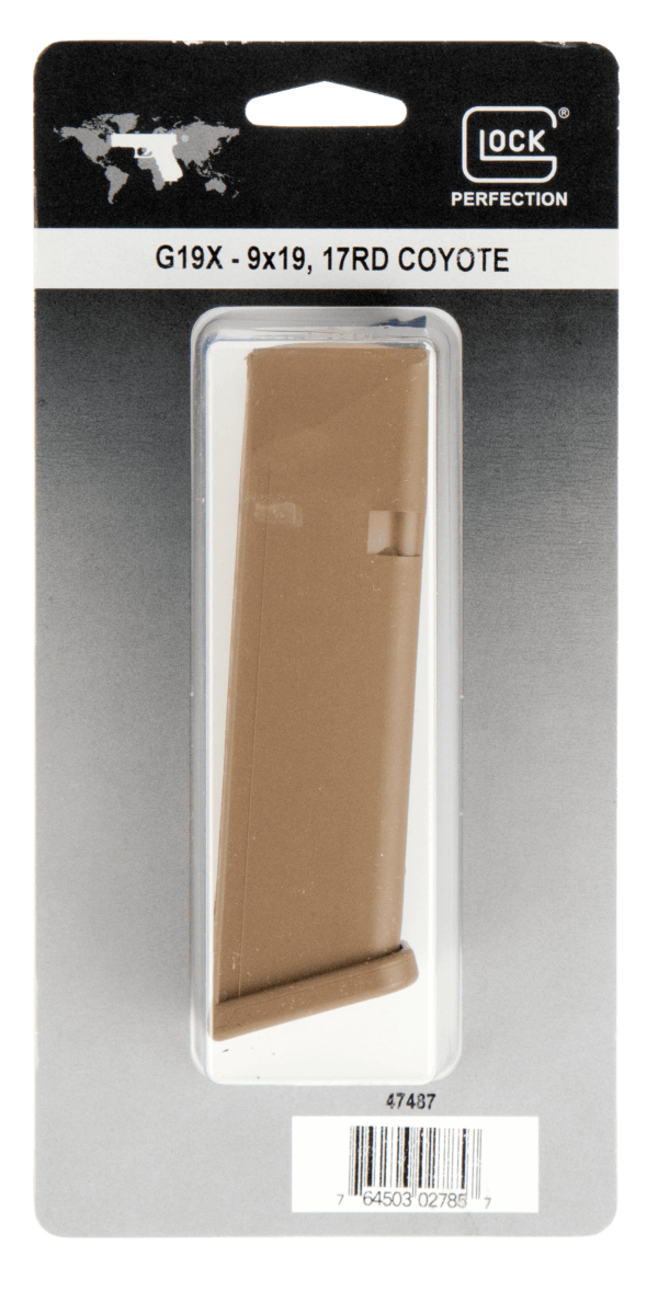 Glock 47487 G17/19  17rd 9mm Luger Fits Glock 17/19X Coyote Tan Polymer
