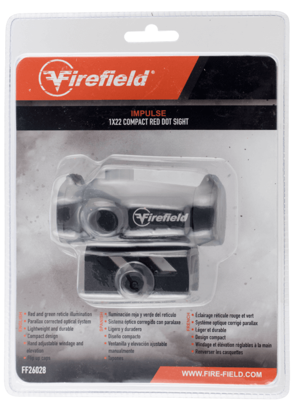 Firefield FF26028 Impulse 1×22 Compact Red Dot Sight Matte Black 2 MOA Red/Green Dot/30 MOA Circle Firefield FF26028 Impulse 1×22 Compact Red Dot Sight Matte Black 2 MOA Red/Green Dot/30 MOA Circle