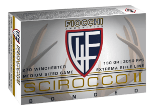 Fiocchi 270SCA Hyperformance  270Win 130gr Swift Scirocco II Bonded 20rd Box