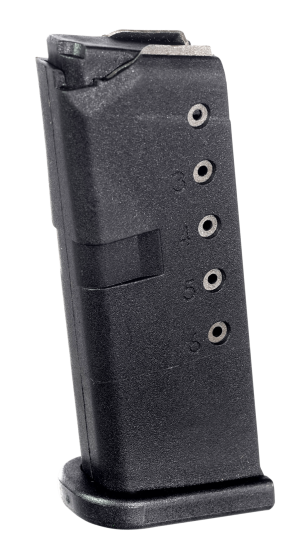 ProMag GLK12 Standard 6rd 9mm Luger Compatible w/ Glock 43 Black DuPont Zytel Polymer