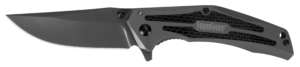 Kershaw 8300 DuoJet  3.25″ Folding Clip Point Plain Gray TiCN 8Cr13MoV SS Blade Gray TiCN Stainless Steel Handle Includes Pocket Clip