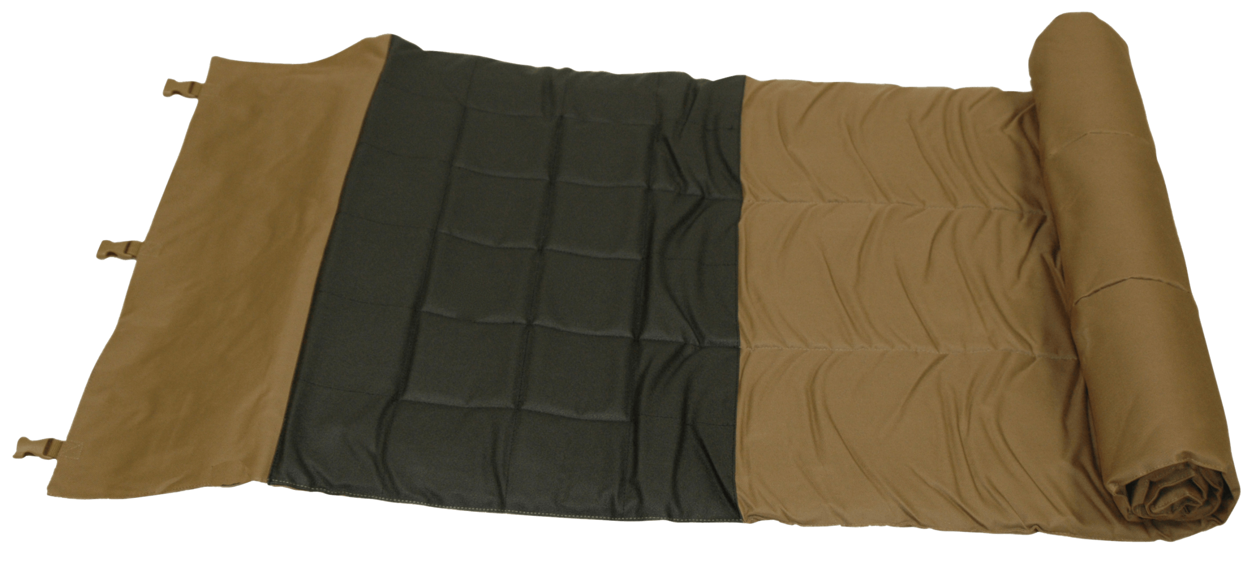 Boyt Harness 79021 Max-Ops Shooting Mat Water Resistant Coyote Brown Polyester with Non-Slip Rubber Surface & Poly Webbing Strap 27" x 85"