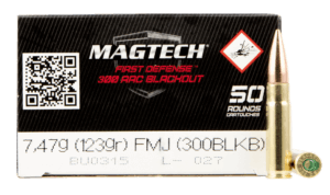 Magtech 300BLKB Tactical/Training 300 Blackout 123 gr Full Metal Jacket 50rd Box Magtech 300BLKB Tactical/Training 300 Blackout 123 gr Full Metal Jacket 50rd Box