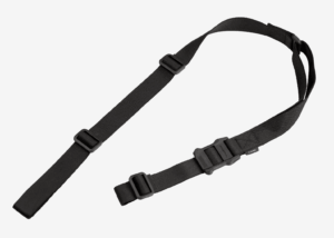 Magpul MAG513BLK MS1 Sling made of Black Nylon Webbing with 48″- 60″ OAL  1.25″ W & Adjustable Two-Point Design for AR Platforms