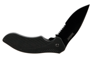 Kershaw 1605CKTST Clash  3.10″ Folding Drop Point Part Serrated Black Oxide 8Cr13MoV SS Blade Black Glass-Filled Nylon Handle Includes Pocket Clip