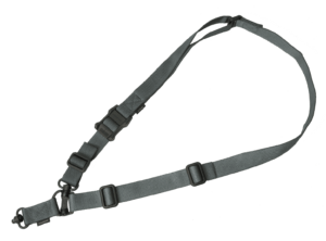 Magpul MAG518GRY MS4 Sling GEN2 made of Stealth Gray Nylon Webbing with 1.25″ W  Adjustable One-Two Point Design & 2 QD Push Button Swivels for AR-Platforms
