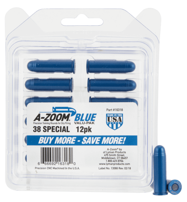 A-Zoom 16318 Blue Snap Caps Revolver 38Special 12Pack A-Zoom 16318 Blue Snap Caps Revolver 38Special 12Pack