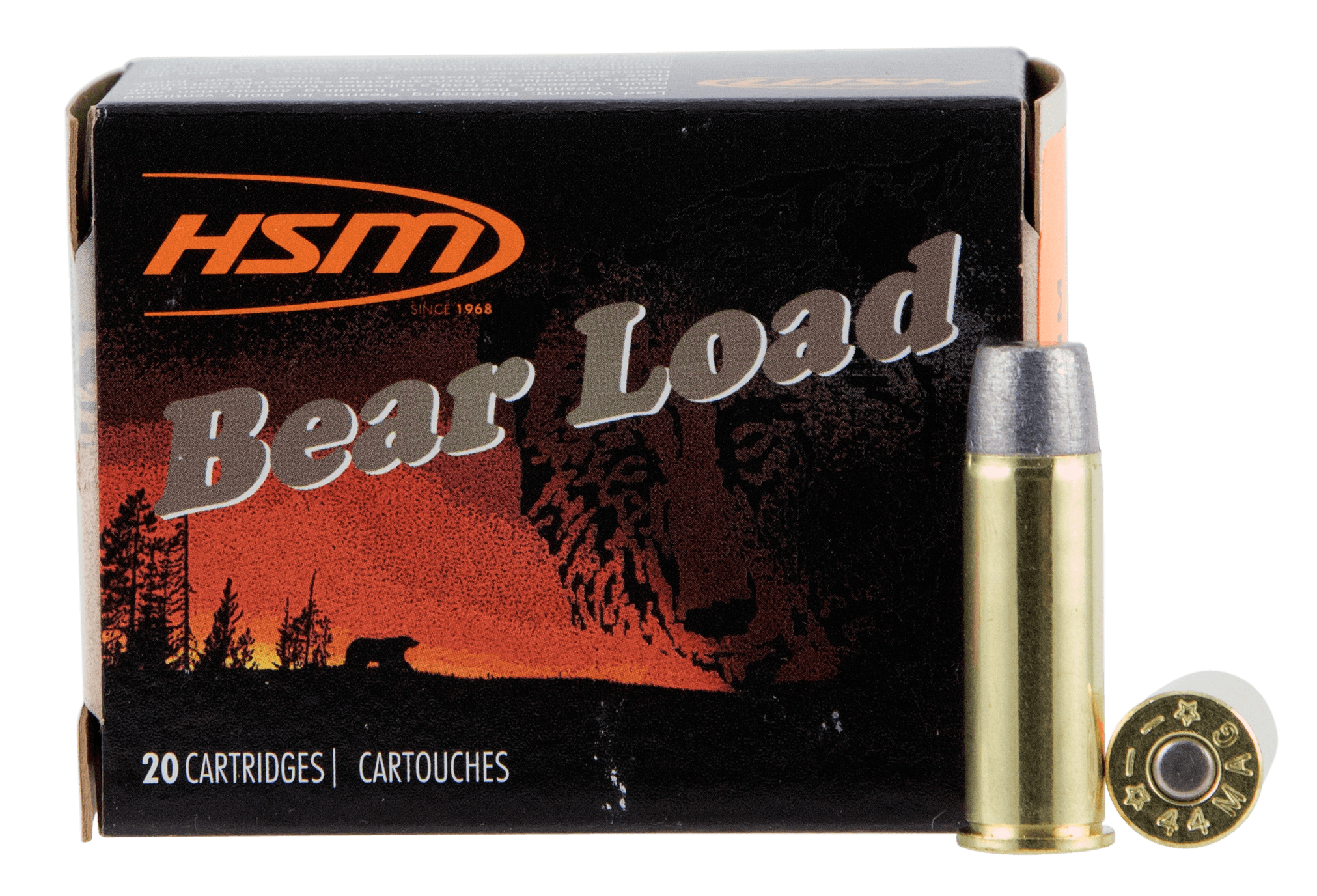 HSM 44M15N20 Bear Load 44 Rem Mag 305 gr Wide Flat Nose 20rd Box HSM 44M15N20 Bear Load 44 Rem Mag 305 gr Wide Flat Nose 20rd Box