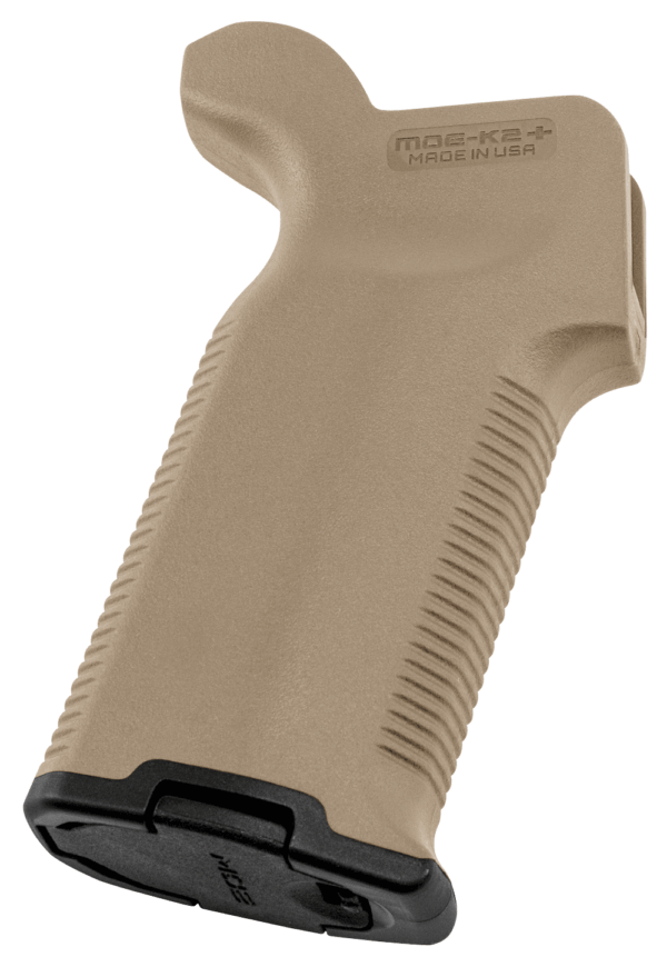 Magpul MAG532FDE MOE-K2+ Grip Flat Dark Earth Polymer with OverMolded Rubber for AR-15  AR-10  M4  M16  M110  SR25