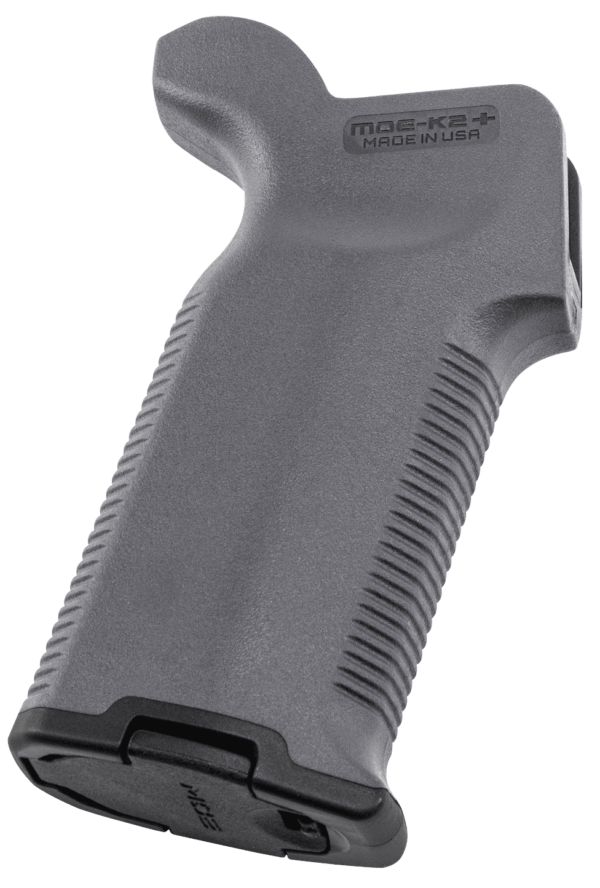 Magpul MAG532GRY MOE-K2+ Grip Gray Polymer for AR-15  AR-10  M4  M16  M110  SR25