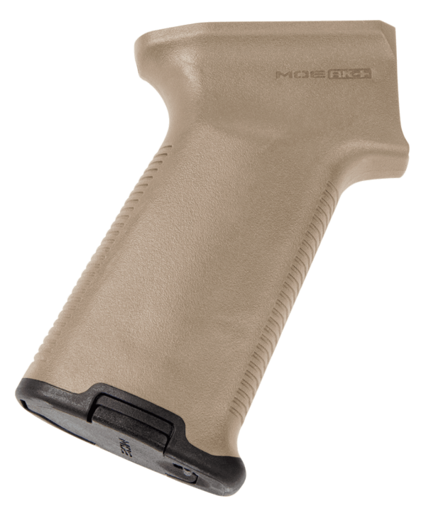 Magpul MAG537FDE MOE+ Grip Flat Dark Earth Polymer with OverMolded Rubber for AK-47  AK-74
