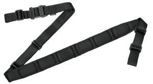 Magpul MAG545BLK MS1 Sling 1.25″-1.88″ W x 48″- 60″ L Padded Two-Point Black Nylon Webbing for Rifle