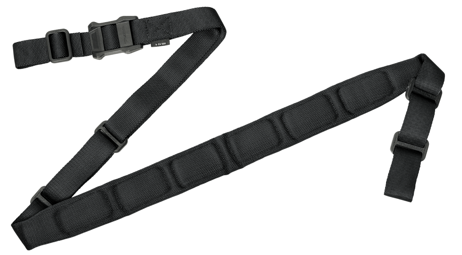Magpul MAG545BLK MS1 Sling 1.25″-1.88″ W x 48″- 60″ L Padded Two-Point Black Nylon Webbing for Rifle Magpul MAG545BLK MS1 Sling 1.25″-1.88″ W x 48″- 60″ L Padded Two-Point Black Nylon Webbing for Rifle