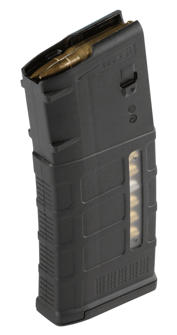 Magpul MAG577BLK PMAG GEN M3 25rd Detachable w/Capacity Window 308 Win/7.62x51mm NATO Fits AR-10/M110/SR25 Black Polymer
