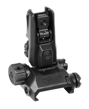Magpul MAG527BLK MBUS Pro LR Adjustable Sight Rear Black Adjustable for AR-15