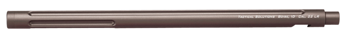 Tactical Solutions 1022TEQS X-Ring Barrel 22 LR 16.50" Quicksand Finish Aluminum Material Bull with Fluting & Threading for Ruger 10/22