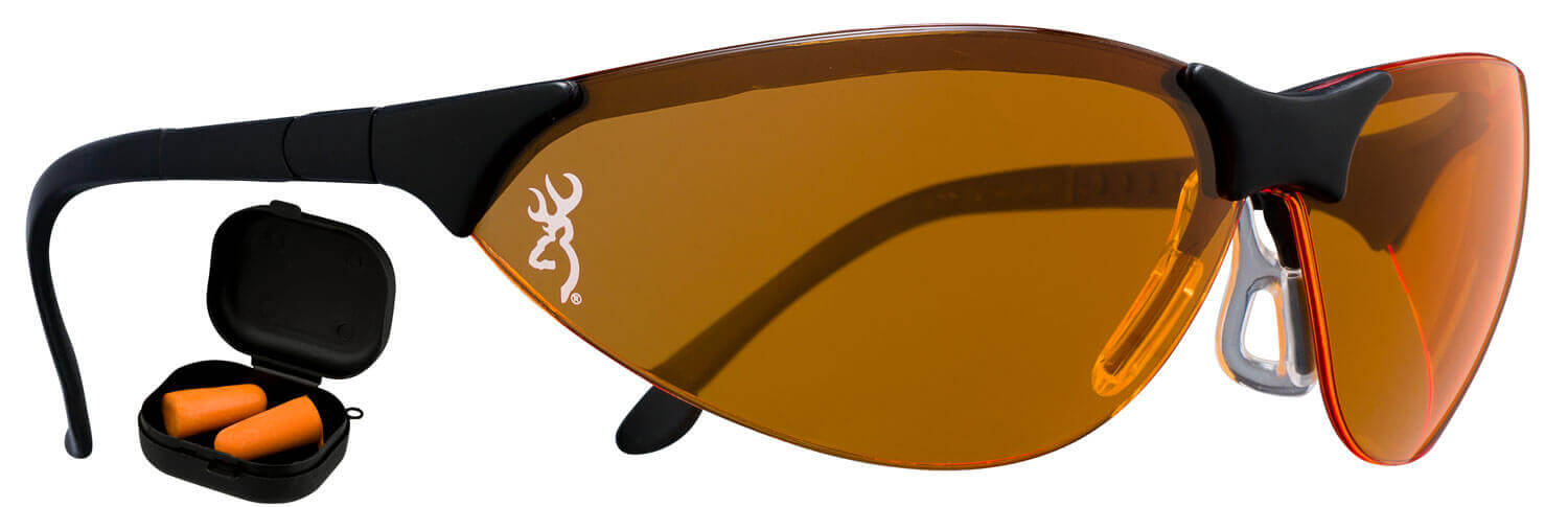 Browning 126368 Range Kit Foam Plastic with Foam 27 dB 36 dB Over the Head Orange Black Adult - Image 2