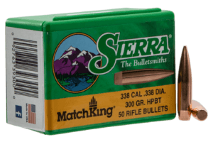 Sierra 9300T MatchKing  338 Cal .338 300 gr Hollow Point Boat Tail/ 50rd Box