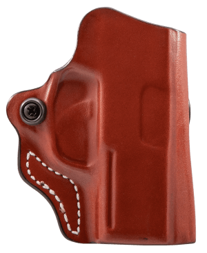 DeSantis Gunhide 019TA8JZ0 Mini Scabbard OWB Tan Leather Belt Slide Fits Sig P365 Right Hand