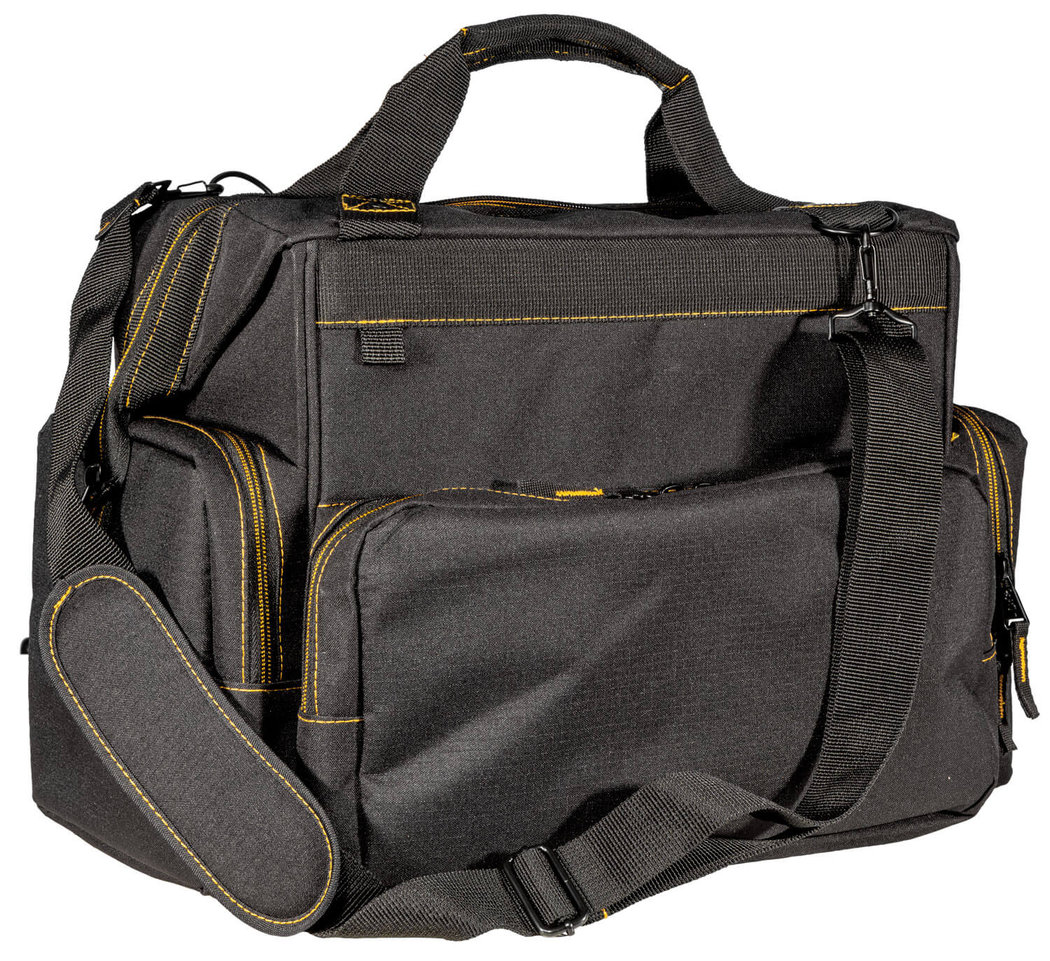 Browning 121095899 Black & Gold Shooter’s Bag Black w/Buck Mark Logo Ripstop Polyester Browning 121095899 Black & Gold Shooter’s Bag Black w/Buck Mark Logo Ripstop Polyester