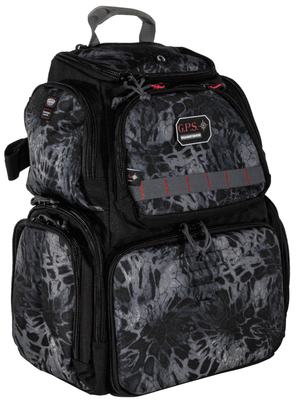 GPS Bags 1711BPPMB Handgunner Backpack PRYM1 Blackout 1000D Nylon Holds 4 Handguns