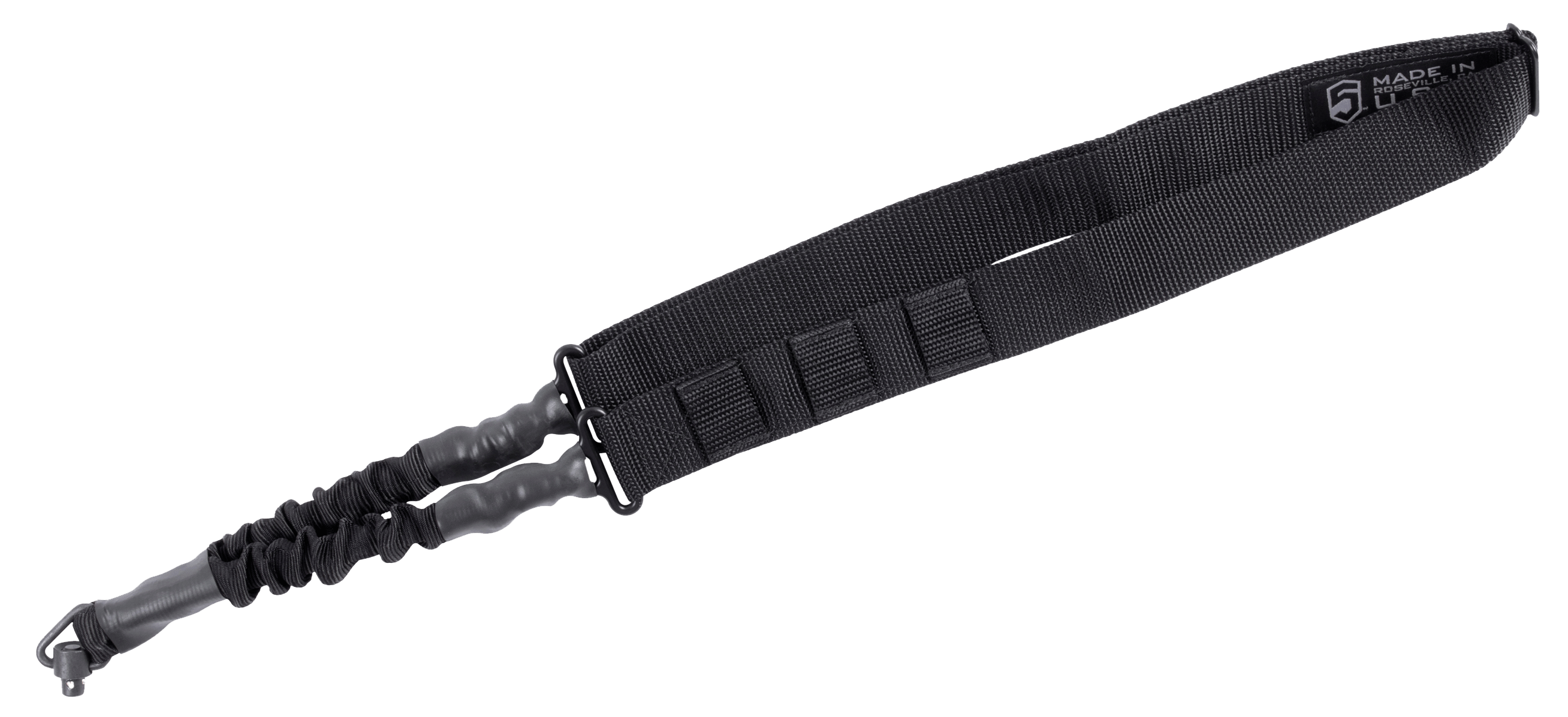 Phase 5 Weapon Systems SLGQD Single Point Sling with QD Swivel Adjustable Bungee Black Nylon Strap with Elastic Shock-Cord for Rifle/Shotgun Phase 5 Weapon Systems SLGQD Single Point Sling with QD Swivel Adjustable Bungee Black Nylon Strap with Elastic Shock-Cord for Rifle/Shotgun