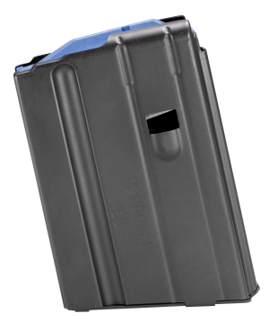DuraMag 1065041176CPD SS 10rd 6.5 Grendel/6mm ARC for AR-15 Black w/ Blue Follower Detachable