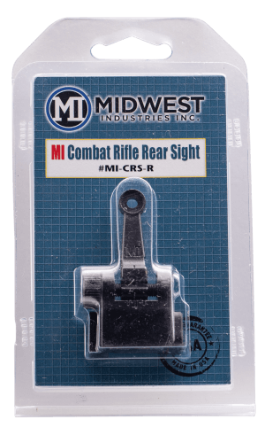 Midwest Industries MICRSR Combat Rifle Rear Flip Sight Black for AR-15 M16 M4