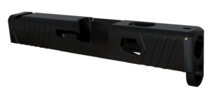 Rival Arms RA10G305A Precision Slide A1 Compatible w/Glock 43 Gen3  9mm Luger Black QPQ Stainless Steel  RMR Cut Sights