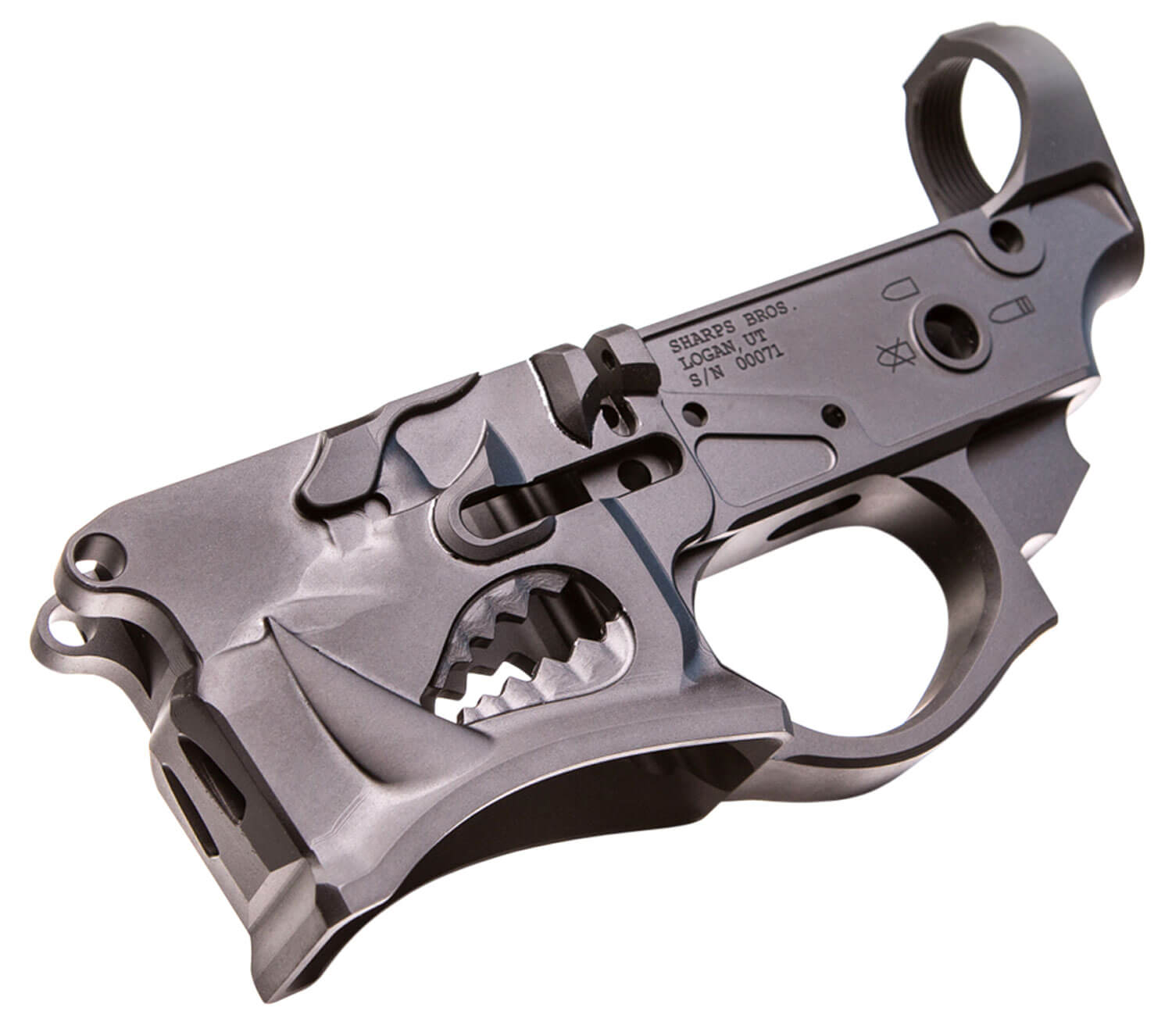 Sharps Bros SBLR02 Warthog Stripped Lower Multi-Caliber Black Anodized Finish 7075-T6 Aluminum Compatible w/Mil-Spec AR-15 Internal Parts Sharps Bros SBLR02 Warthog Stripped Lower Multi-Caliber Black Anodized Finish 7075-T6 Aluminum Compatible w/Mil-Spec AR-15 Internal Parts