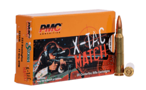 PMC 223XM X-Tac Match  223 Rem 77 gr Open Tip Match 20rd Box